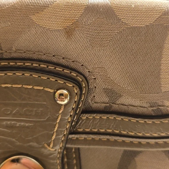 Coach Silver and Gray Wristlet - Picture 9 of 9